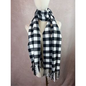 100% Cashmere Buffalo Plaid Scarf